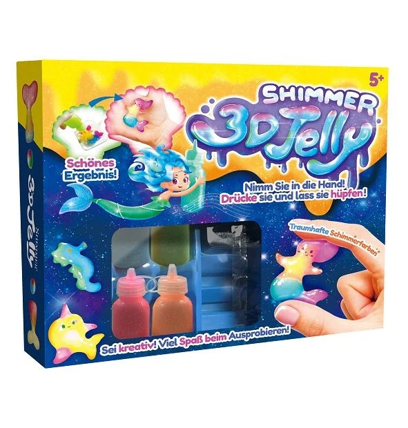 3D Jelly Shimmer – Bastelset mit 4 Glitzerfarben