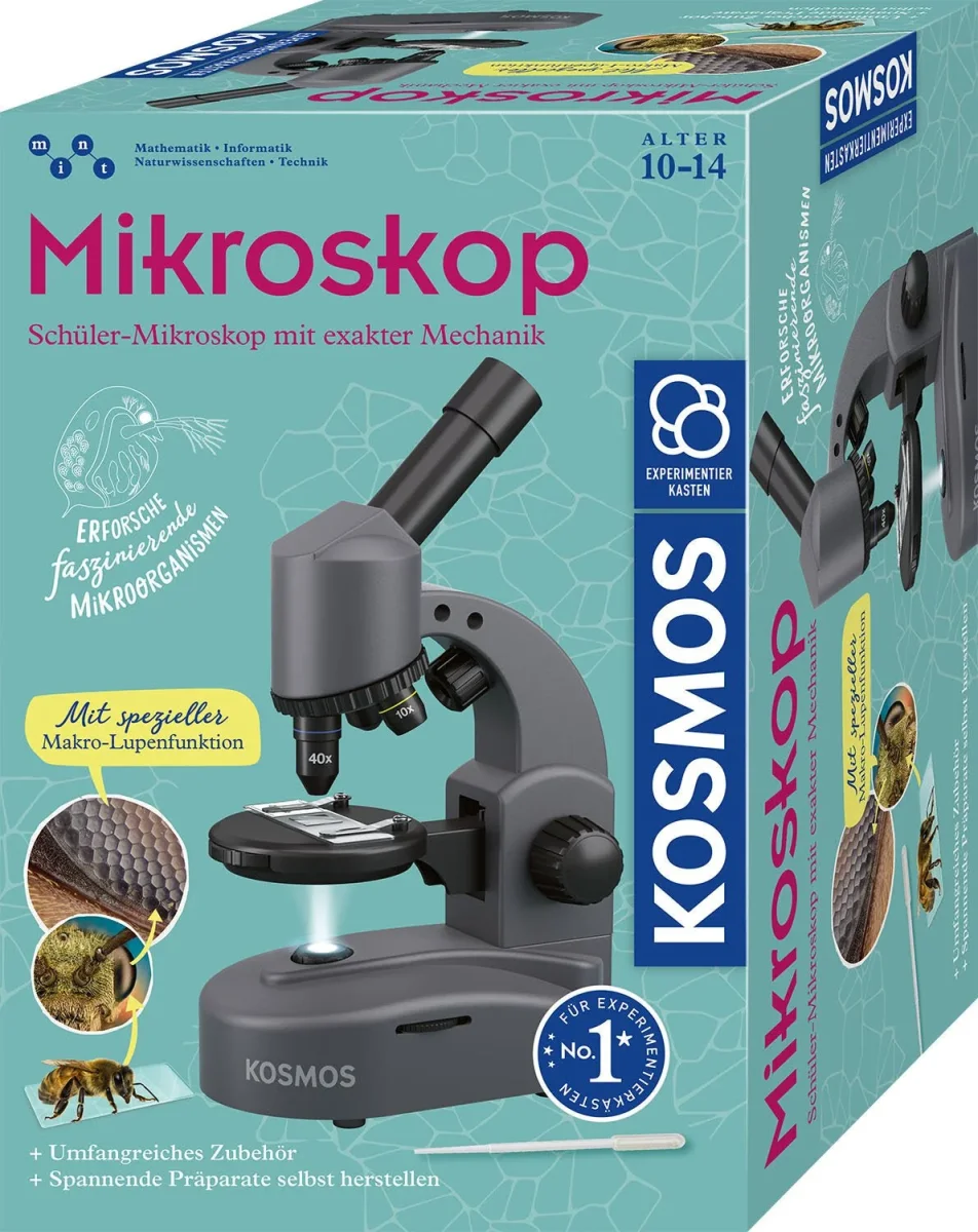 Mikroskop – Schülermikroskop mit exakter Mechanik